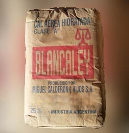 bolsa de cal hidratada blancaley